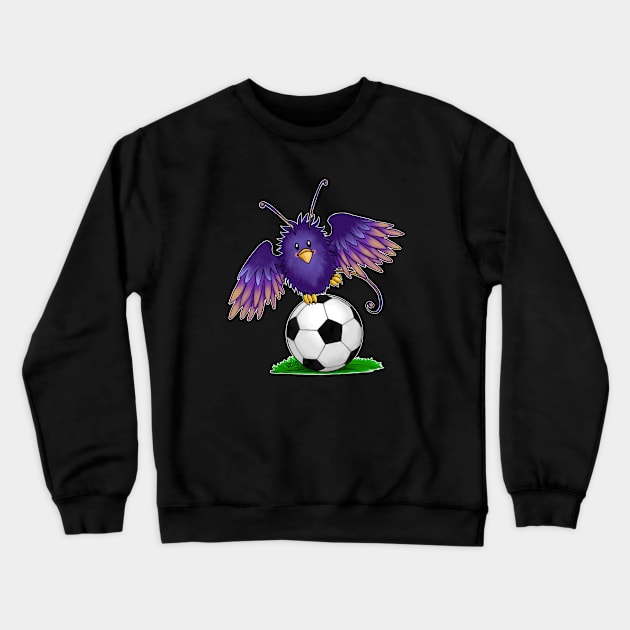 Fuzzy Soccer Crewneck Sweatshirt by ruthimagination